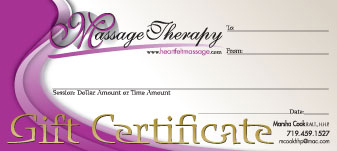 gift certificates